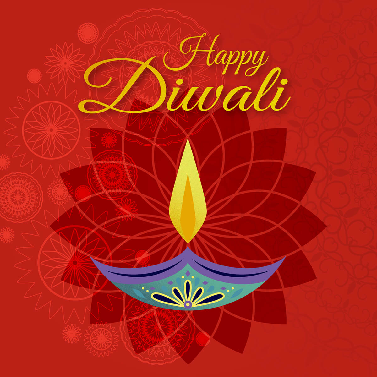 Printable Diwali Greeting Cards