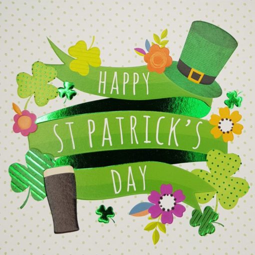 Happy St Patricks Day Ribbon Card