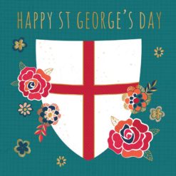 St Georges Day Shield Card