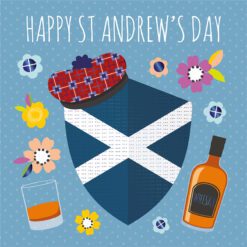 St Andrews Day Shield Card