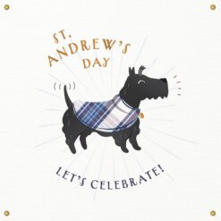 St Andrews Day Puppy Card
