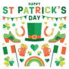 St Patricks Day artefacts Card