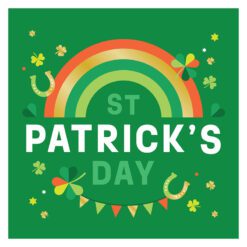 St Patricks Day Rainbow Card