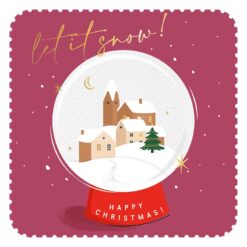 Snow Globe Christmas Card